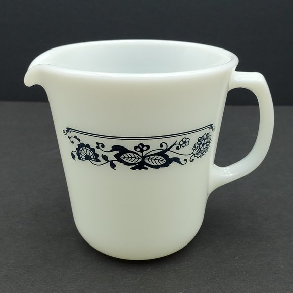 Pyrex Old Town Blue Creamer & Sugar Bowl Corningware Blue Onion Sugar Creamer - Picture 2 of 9